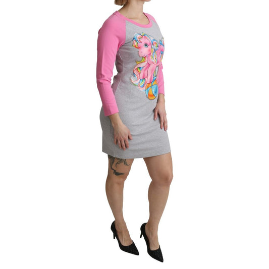 Moschino Gray Cotton Dress