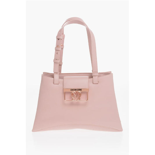 Moschino LOVE 3 Compartment Faux Leather Tote Bag