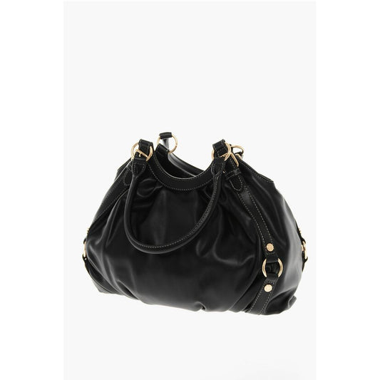 Moschino LOVE MOSCHINO Faux Leather Bucket Bag with Golden Details