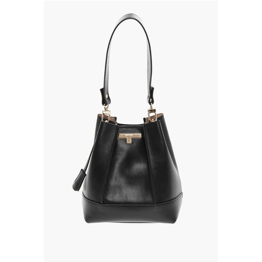 Testoni Leather LINDA Shoulder Bag with Removable Strap