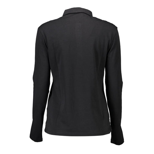 U.S. POLO ASSN. Black Cotton Women Polo Shirt
